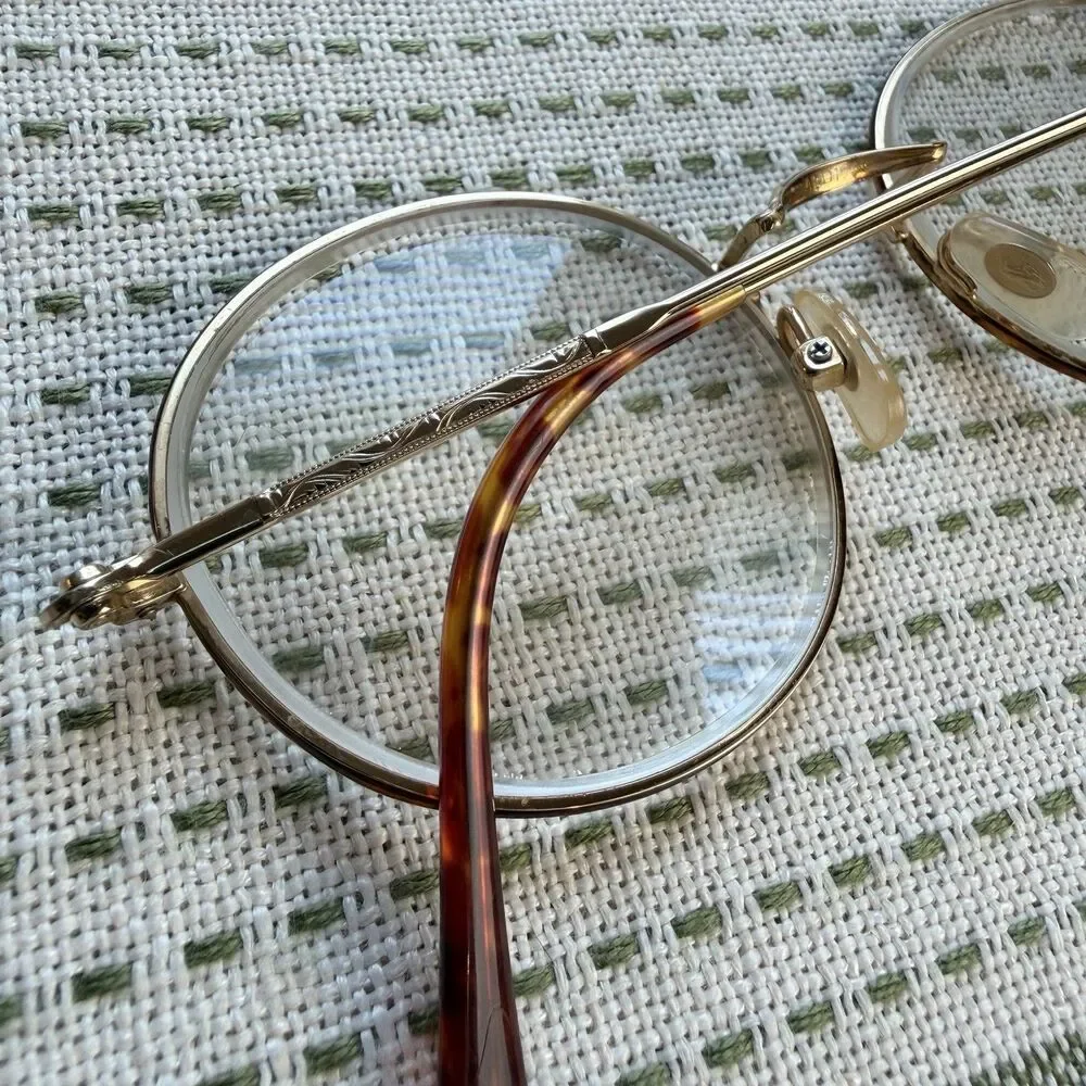 Vintage Polo Ralph Lauren Glasses Classic XVIII Deluxe 49-19-145 Round Tortoise